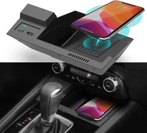 Chargeur Sans Fil Voiture RoverOne pour Mazda CX5 CX-5 2017 - 2021