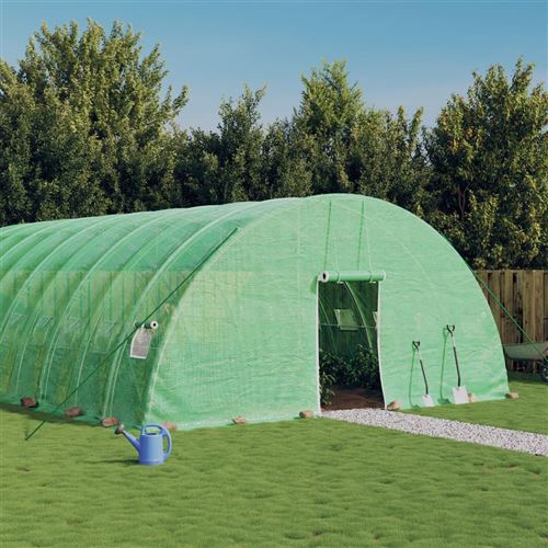 Non Communiqué Vert Vidaxl Tuinkas Met Stalen Frame 84 Mâ² 14X6x2,85 M Groen3188110