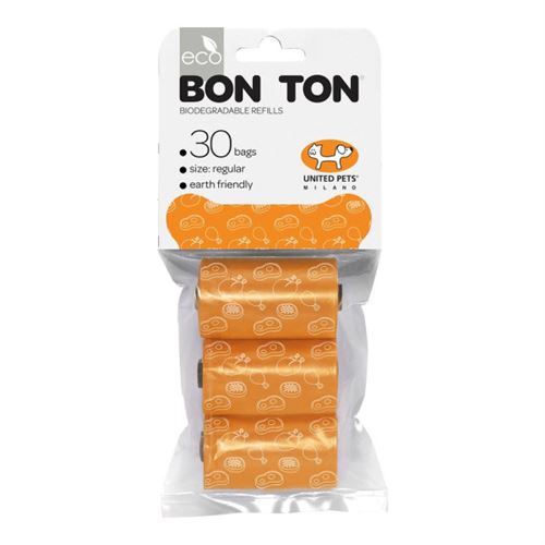 Comparer les prix de Sacs D'hygiène United Pets Bon Ton Regular Chien Orange (3 X 10 Uds)