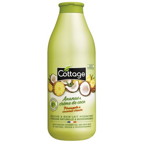 Cottage Douche & Bain Lait Hydratant Ananas & Crème De Coco 750Ml product image