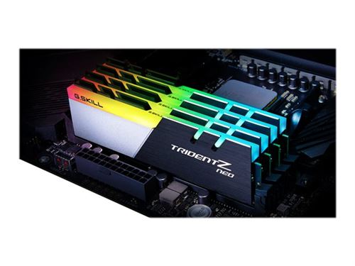 G.Skill Trident Z Neo DDR4-3200 - 64GB - CL16 - Quad Channel (4 pcs) - AMD Optimized - Schwarz mit RGB