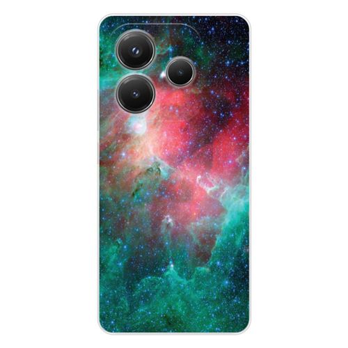 Coque en silicone imprimée compatible Xiaomi Redmi Note 14 5G Nébuleuse