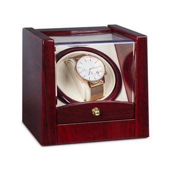 Klarstein Cannes Remontoir Automatique Pour 1 Montre 2 Modes Coffret Bois De Rose Boites A Montre Achat Prix Fnac