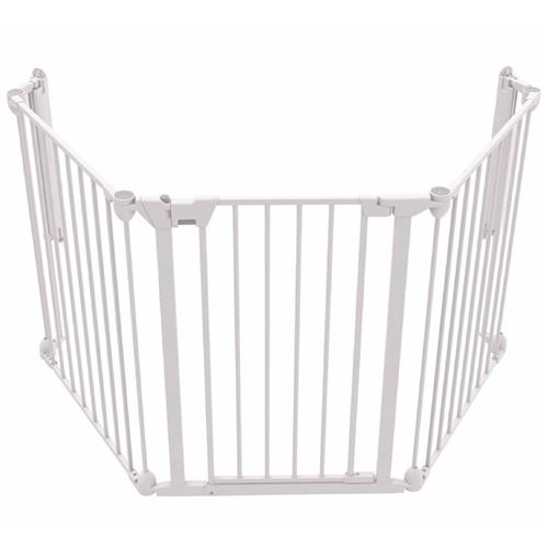 Noma Barrière de sécurité à 3 panneaux Modular Métal Blanc 94054