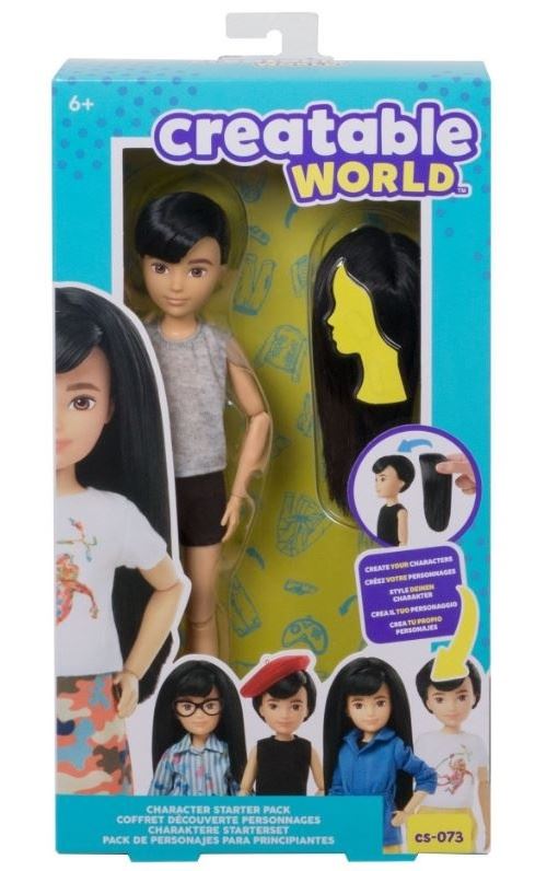 Creatable World poupée cheveux starterspakketnoirs 30 cm