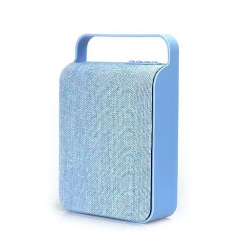 Mini Haut-Parleur Bluetooth Design Sac en Toile Rétro (Bleu)
