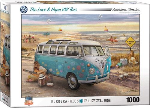 Eurographics 6000–5310 l'amour et Espoir VW Bus Puzzle (Lot de 1000)