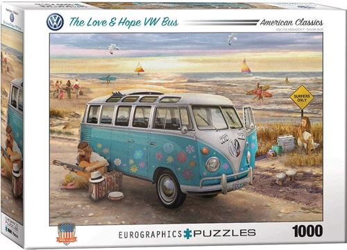 Puzzle The Love and Hope VW Bus 1000 pieces