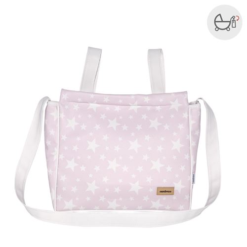 Sac Poussette Etoile Rose 13X40X33 Cm