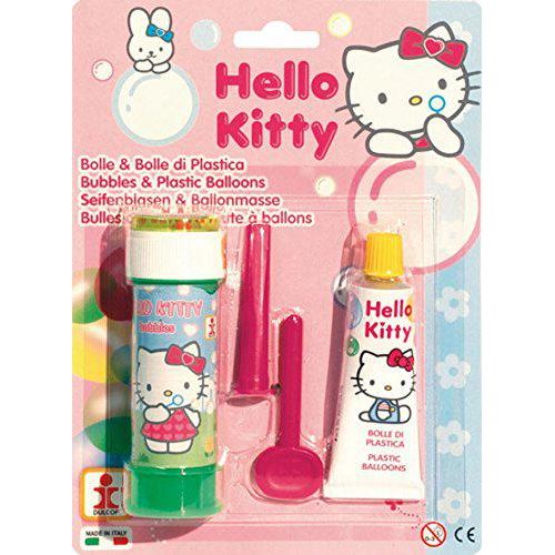 1 Flacon De Bulles De Savon Et 1 Pâte à Ballons Hello Kittytm