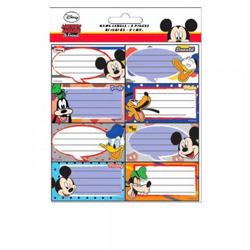 Lot de 16 étiquette Mickey et Donald Disney cahier enfant - guizmax