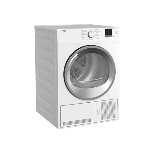 Sèche-Linge Beko Dbbu8112Ga0Ws - Sèche-Linge - Largeur : 59.7 Cm - Profondeur : 56.8 Cm - Hauteur : 84.6 Cm - Chargement Frontal - Blanc
