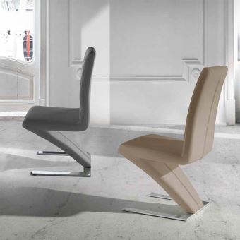 Chaise design blanche ELODIE (lot de 2) L 46 x P 69 x H 99 Chaise design blanche ELODIE (lot de 2) L 46 x P 69 x H 99