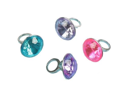 Amscan bague diamant 8 pièces