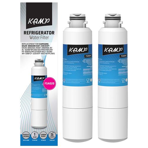 2x Filtre KAMP FSA020 remplace SAMSUNG DA29-00020B HAFCIN/EXP. Normes ANSI/NSF42 & 53