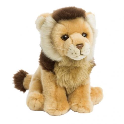 WWF peluche peluche lion en peluche 19 cm marron