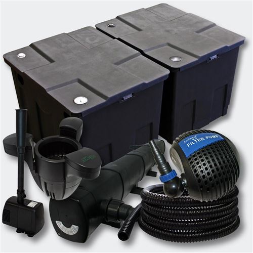 Comparer les prix de Kit de filtration bassin 60000l UVC 72W Pompe Fontaine Skimmer