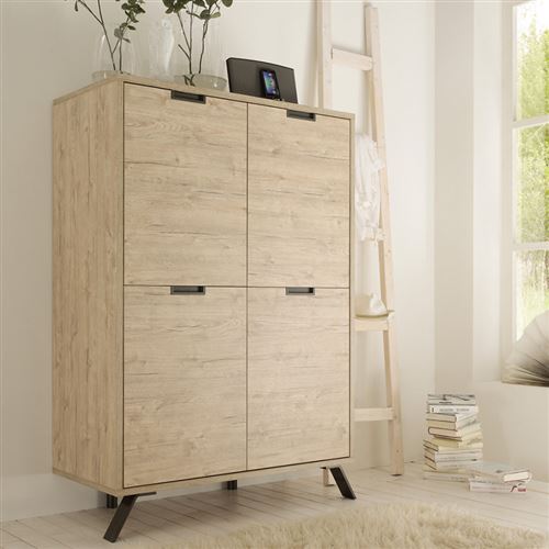 SUBLEEM Buffet 106 cm CAMASTRA Chêne clair