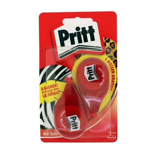 PRITT 2 Minis Roller De Colle - 2 X 6M - Colle Permanente -  