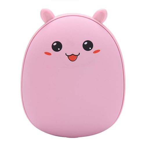 Chauffe-mains rechargeable USB portable Mini Power Bank Rose Lapin