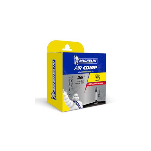 Chambre a air velo 26 x 2.30-2.80 dh descente michelin air comp c6 valve presta 40mm 384g