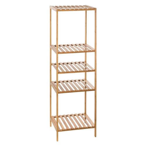 Etagère 5 niveaux salle bain Varia naturel bambou