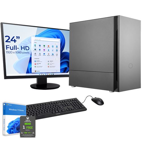 Pack PC Gaming Casual AMD Ryzen 7 3800X, Geforce GT 1030, 32 Go RAM, 500Go SSD M.2 PCIe, 2To HDD, CardReader, écran 28 4K, c/s et Win 10
