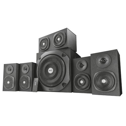 Trust Vigor 5.1 - Luidsprekersysteem - voor PC - 5.1-kanaal - 75 Watt (Totaal) - zwart