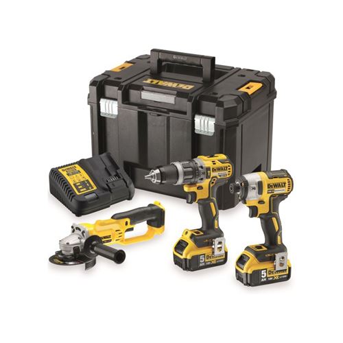 Dewalt Pack 3 Outils Dck383P2T 18V 2X5Ah