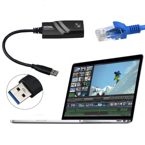 USB 3.0 1000M réseau Ethernet Gigabit Lan Adapter WIN MAC OS