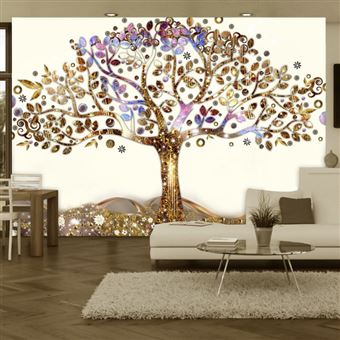 Papier Peint "Arbre Doré" 70 x 100 cm - 1