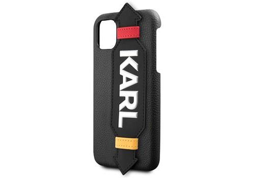 Coque pour Iphone 11 Pro Max Karl Lagerfeld Strap cover noir