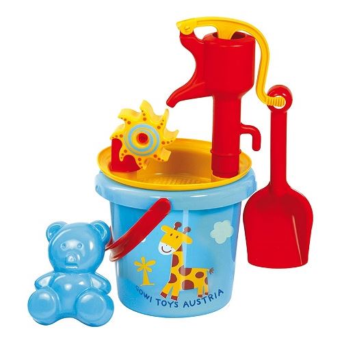 Seau + pompe a eau + accessoires - gowi - jeu d'eau et de plage