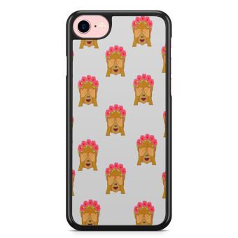 Coque Fifrelin pour iPhone 5C Singes Emoji Couronne de Fleurs - 1