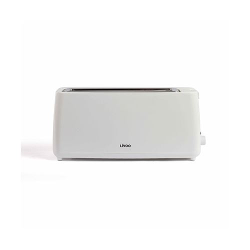 LIVOO Feel good moments Grille-pain large fente Blanc