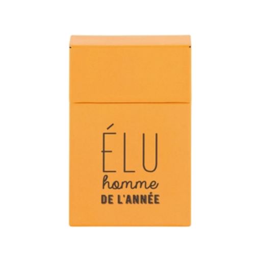 Étui paquet de cigarettes Élu homme de l'année - derrière la porte