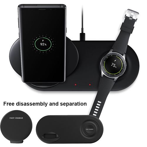 Chargeur de charge sans fil rapide Pad Dock Support pour Samsung Galaxy Note 9 & Montre_onaeatza203