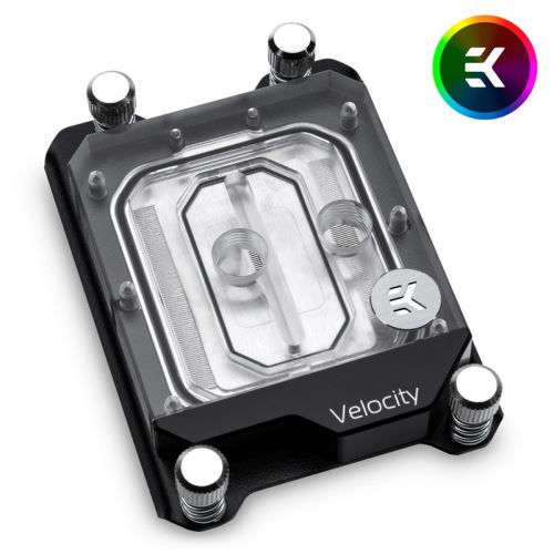 EK Water Blocks EK-Velocity STR4 D-RGB - Nickel + Acryl