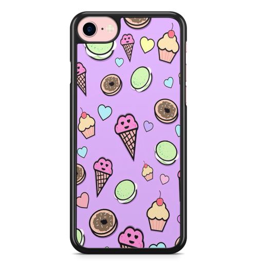 Coque Fifrelin pour iPhone 7 PLUS et iPhone 8 PLUS Kawaii Icecream Macarons cupcakes