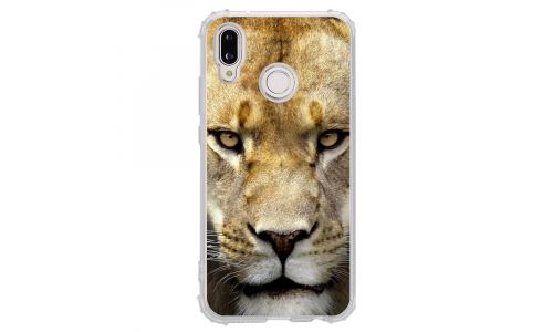 Coque souple pour Huawei P20 Lite avec impression Motifs tête de lionne