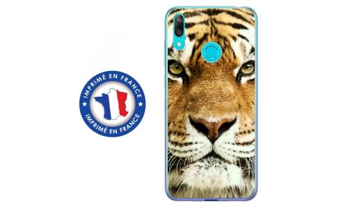 Coque souple pour Huawei Y7 (2019) avec impression Motifs tête de tigre