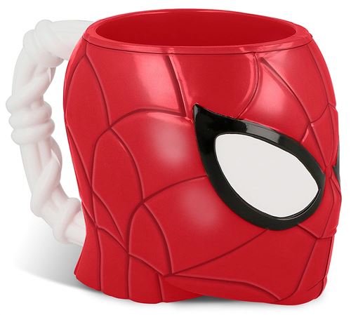Stor, 33487, tasse de Spiderman 3D, 290 ml. produit en plastique, bpa libre