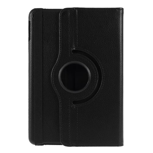 Etui en PU litchi avec support noir pour votre Apple iPad mini (2019) 7.9 pouces