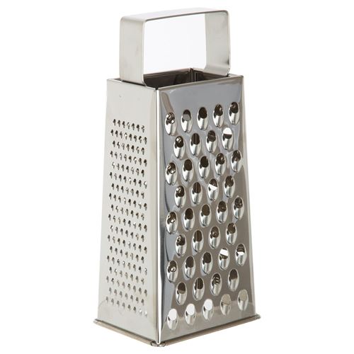 Secret De Gourmet Argent - Râpe Inox 4 Faces Black Menu - H. 24 Cm - Black Menu - Image 1