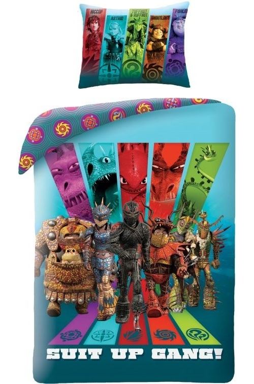 Dreamworks housse de couette How To Train Your Dragon 140 x 200 cm bleu