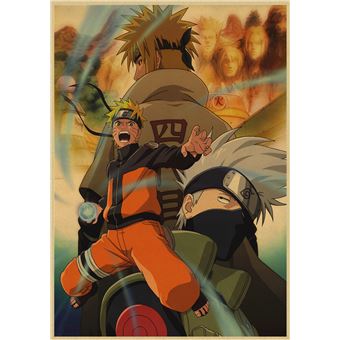 Acheter Affiche en toile Naruto, décoration murale de dessin animé  japonais, cadeau pour chambre à coucher, personnages de dessins animés pour  la maison