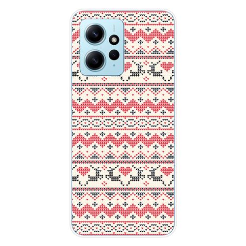 Coque en silicone imprimée compatible Xiaomi Redmi Note 12 4G NO Pull de Noël Rennes