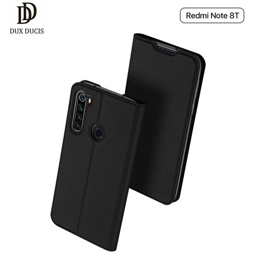 DUX DUCIS Xiaomi Redmi Note 8T Wallet étui téléphone mobile Slimline - Black