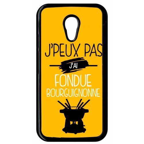 Coque j peux pas j ai fondue bourguignonne 10 compatible motorola moto g2 transparent