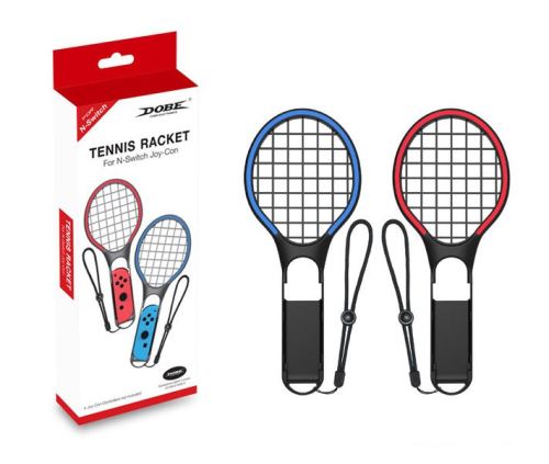 1 Paire Raquettes de tennis pour Joy-Con Nintendo Switch - Rouge&Bleu